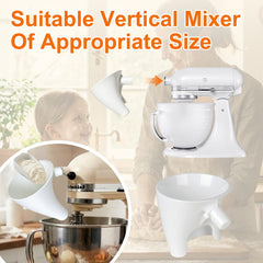 White plastic flour funnel dishwasher safe