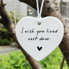 Glossy glaze finish with double sided text
