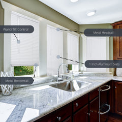 white room darkening metal blind for home and office