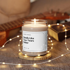 White Sage and Lavender scent on Sobriety Candle