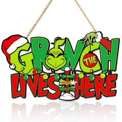 Whoville Christmas wooden sign dimensions 8 x 13.7 inches