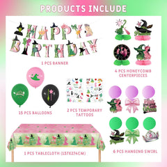 Wicked Birthday Decorations witch birthday banner