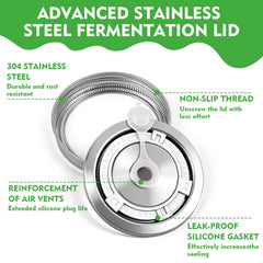 Silicone rings and grommets for fermentation kit