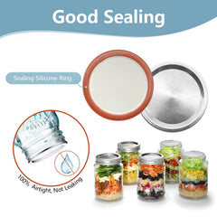 Tinplate canning lids with silicone seal 86mm