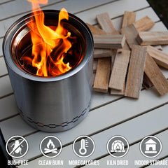 2 lb box of WiFER mini firewood for stoves and pits