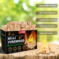 WiFER pine fire sticks compatible with Solo Stove and pizza ovens