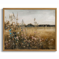 Wildflower Field Landscape Wall Art 11x14 unframed print