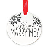 Will You Marry Me Ornament stainless steel model ST-MARRY-ME-ORN