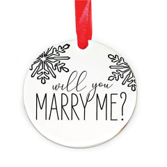 Will You Marry Me Ornament stainless steel model ST-MARRY-ME-ORN