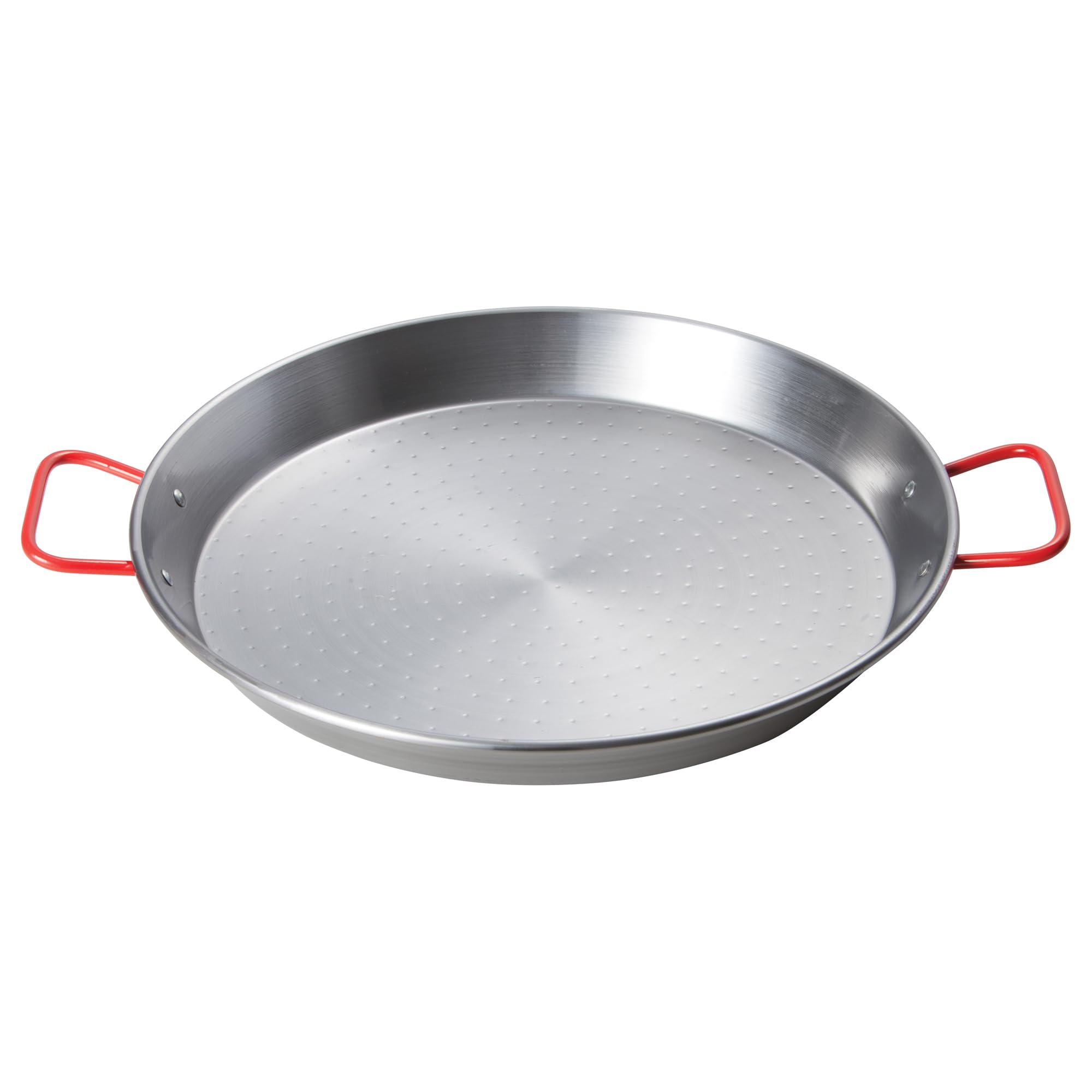 Winco CSPP-23 23-5/8 inch paella pan polished carbon steel Spain