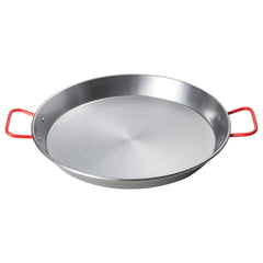 Winco CSPP-23 23-5/8 inch paella pan polished carbon steel Spain