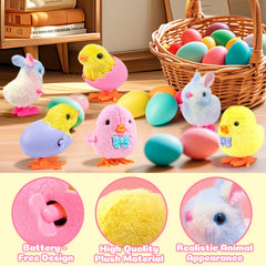 Easter plush wind up toys for toddlers safety