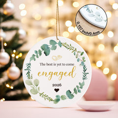 Engaged ornament 2026 included in engagement gift set