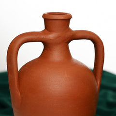 Rustic terracotta jug for home decor