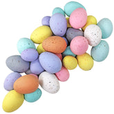 Winlyn assorted foam speckled eggs 32pcs in 8 pastel colors