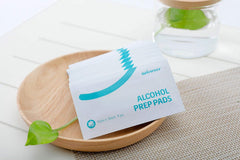 Individually wrapped alcohol pads with 70% isopropyl alcohol