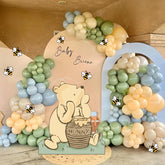 Winnie coroplast cutout with stand for baby shower backdrop