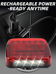 two magnetic led lights with usb-c charging