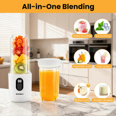 WISHBAY 16.9 oz cup with lid portable blender