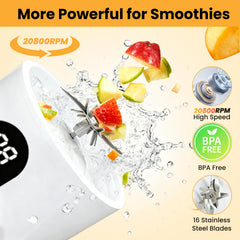 WISHBAY 16 blades mini blender close up detail