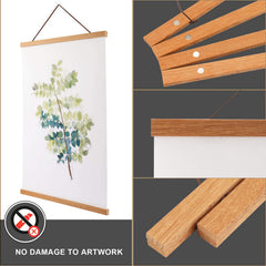 8x12 poster secured in WITCOLOR frame for wall display