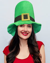 Green top hat for men and women Wittocs leprechaun