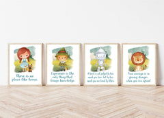 Wizard of Oz Scarecrow watercolor print unframed