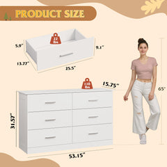 31.57h WLIVE white wooden dresser