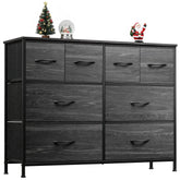 wlive dresser bedroom 8-drawer fabric front view