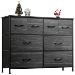 wlive dresser bedroom 8-drawer fabric front view