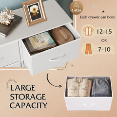 Durable reinforced fiber board and non-woven fabric construction on WLIVE dresser