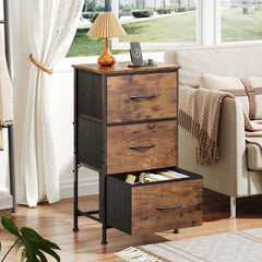 Sturdy steel frame and wood top on WLIVE dresser