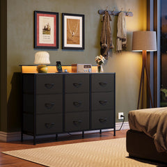 TV stand by WLIVE with LED lights and remote control compatibility