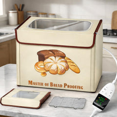 Wnfou bread proofing box foldable with 3-sided heating