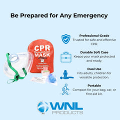 Infant CPR Resuscitator Mask with pliable bladder