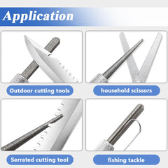 Wolfride diamond sharpening rod detail