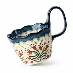 Wolumsyrd ceramic soup bowl with loop handle 13.5oz