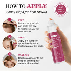 Minoxidil spray for women pack 3 bottles