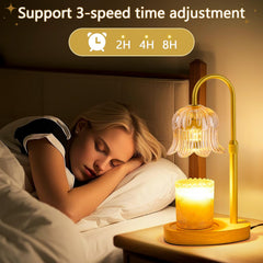 Flameless candle warmer for home relaxation and fragrance