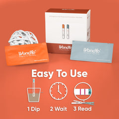 HCG sensitive test strips with quick results