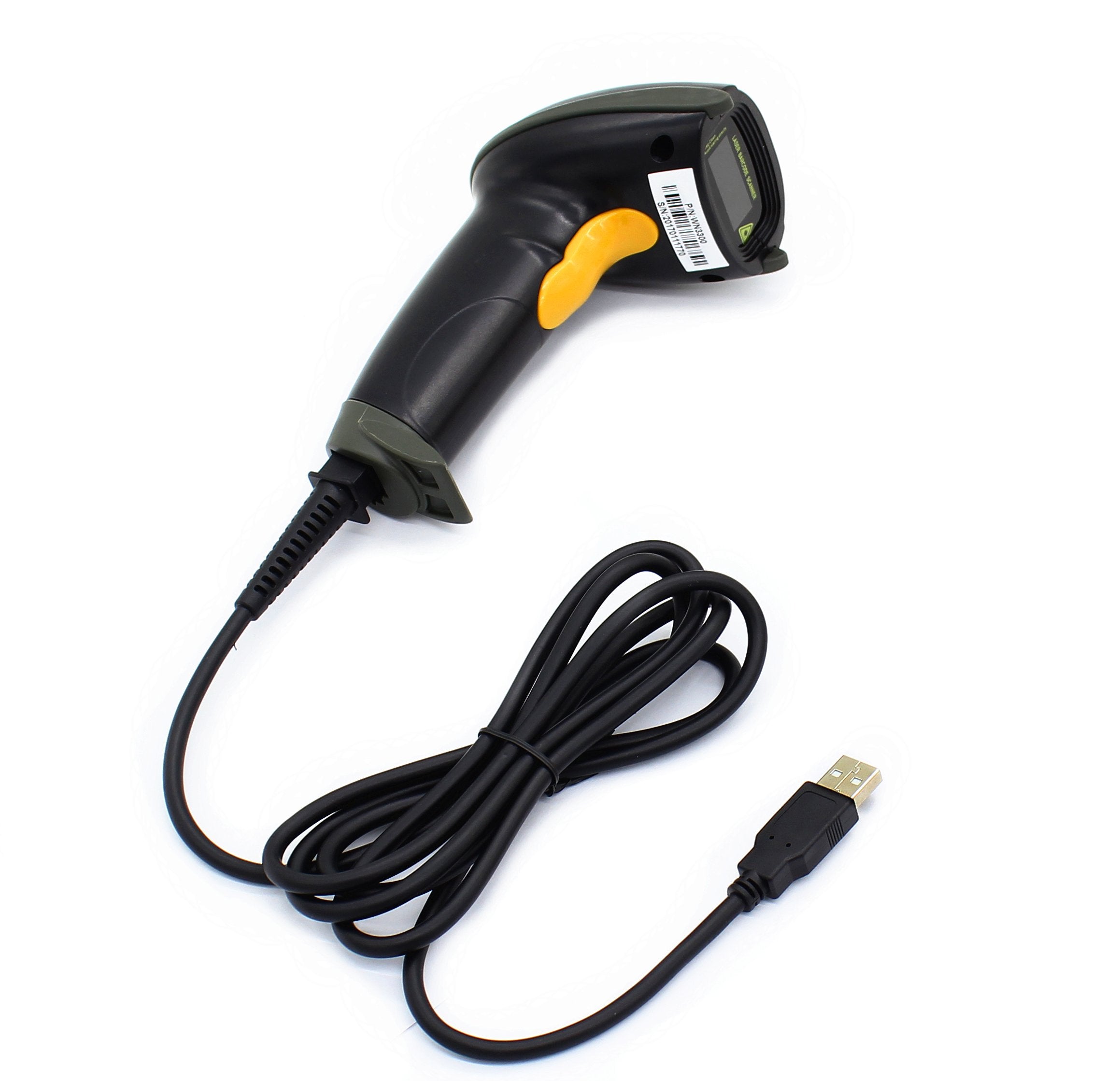 WoneNice USB laser barcode scanner black