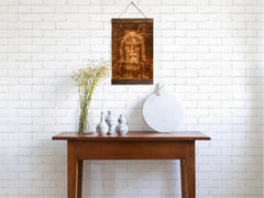 Wood framed canvas print 8.7 by 11.8 inches