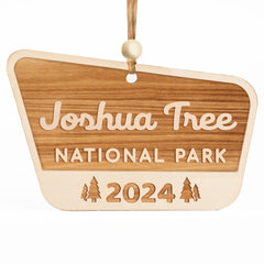 Wood National Park Ornaments Joshua Tree 2024 keepsake gift for travelers
