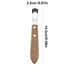 Compact citrus peeler measures 14.2 cm by 2.2 cm