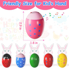 eco-friendly wooden easter shaker with non-toxic paint