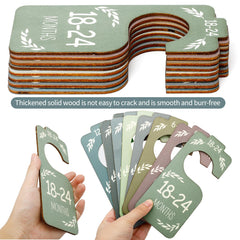 Colorful double-sided closet dividers for baby clothes image
