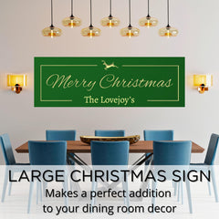 Wooden Christmas sign ready for wall display