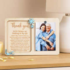 Wooden dad photo frame for Father's Day display
