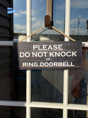 Birch wood Do Not Disturb sign 5x12