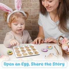 Wooden eggs used for Resurrection story play